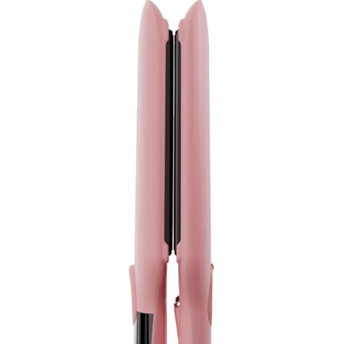 CH&BE Professional Ceramic Hair Straightener, Pink, LCD Display, Adjustable Temperature Up to 500°F, Wide Plates, Dual Voltage, Auto Shut-off - Image 4